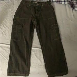 PACSUN GREEN CARGO PANTS
